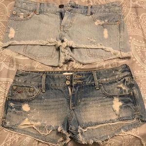 American Eagle and Abercrombie cut offs